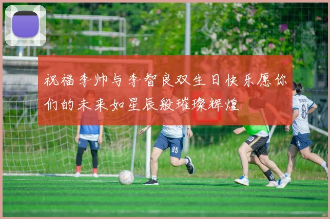 祝福李帅与李智良双生日快乐愿你们的未来如星辰般璀璨辉煌
